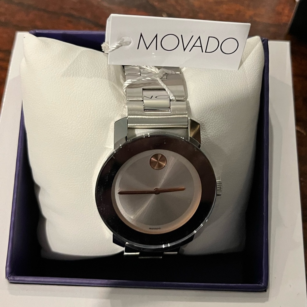 Movado Bold Iconic Stainless Ladies Watch